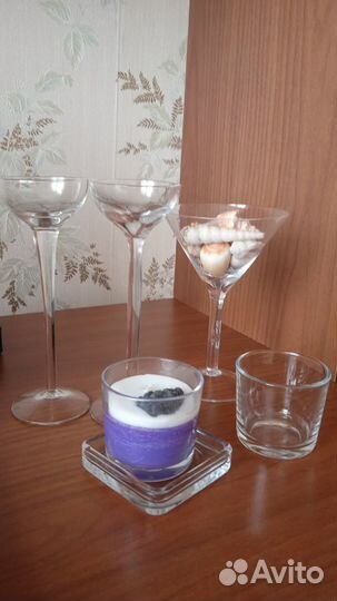 Стеклянные подсвечники