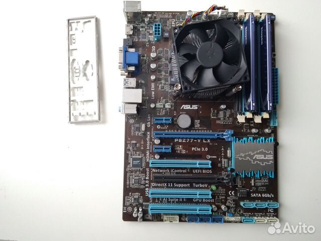 Asus Z77+ i5-3570K+ 8Gb + кулер купить в Москве | Электроника | Авито