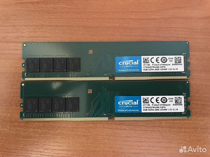 Crucial ddr4 8gb 2666мгц CT8G4dfra266.C8FN