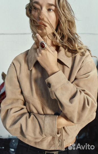 Куртка из 100% кожи zara XS S M L XL