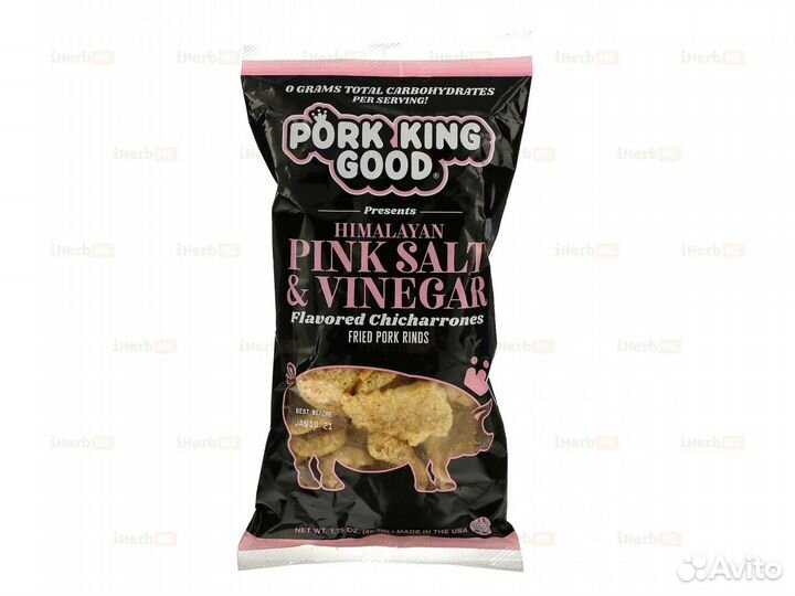 Ароматизированный Chicharrones, розовая гималайска