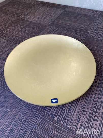 Тарелка декоративная сусальное золото Leonardo