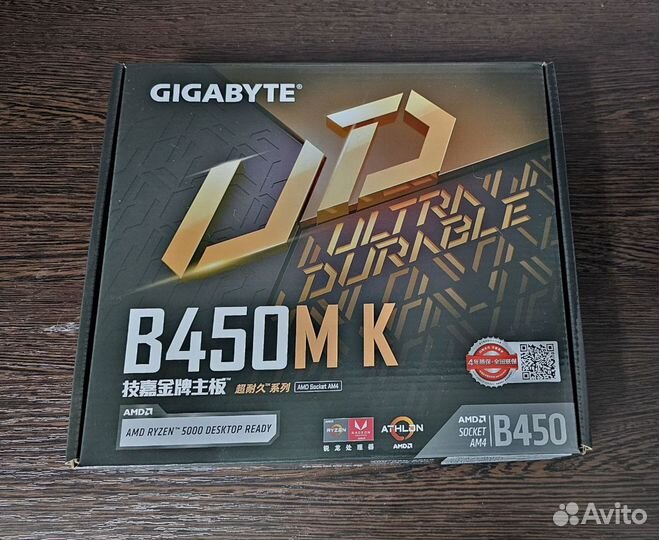 Материнская плата gigabyte b450m k