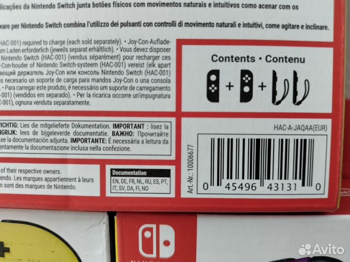 Nintendo switch joy con Оригинал новые