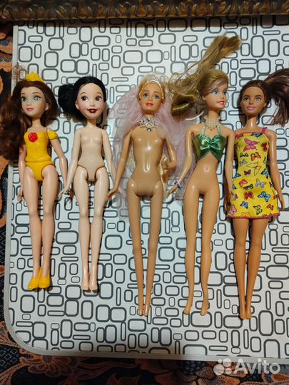 Кукла Барби мягкие игрушки пакетом