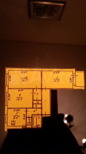 3-к. квартира, 74 м², 5/9 эт.
