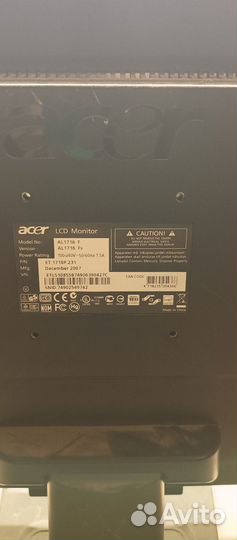 Монитор Acer AL 1716