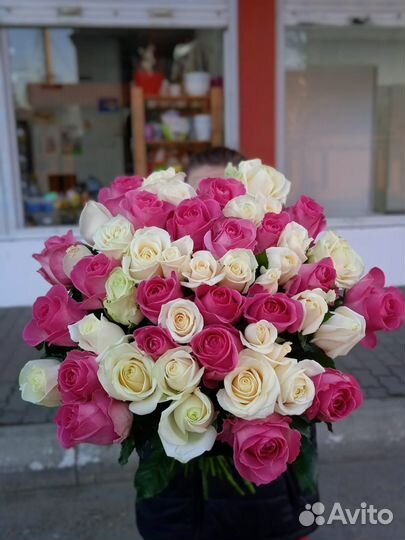 Букет роз 51 штука 40 см