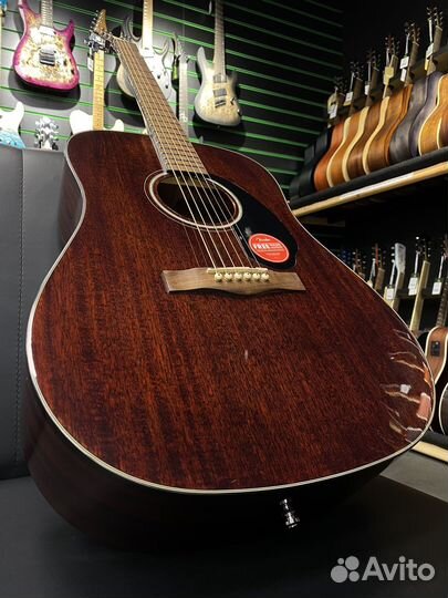 Fender CD 60S Mahogany массив красного дерева
