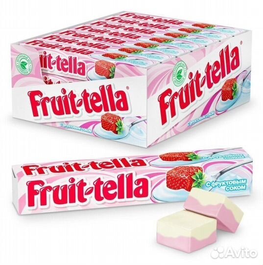 Жевательные конфеты Fruittella Клубника-Йогурт 41г