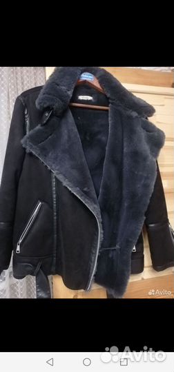 Дубленка женская зимняя авиатор