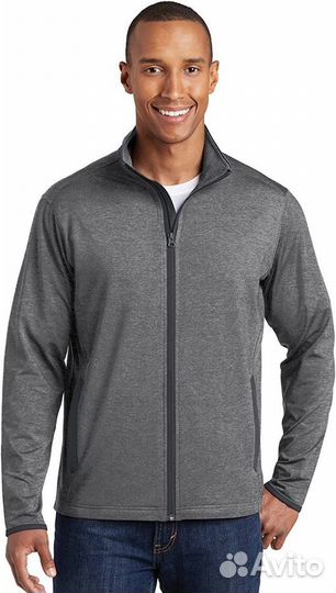 Sport Tek Men's Stretch Contrast Full-Zip Jacket