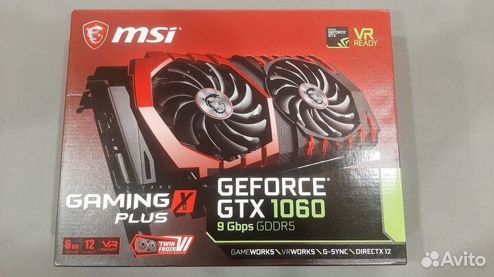 MSI GTX 1060 gaming X Plus 6G