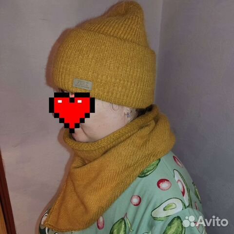 Женская шапка,комплект