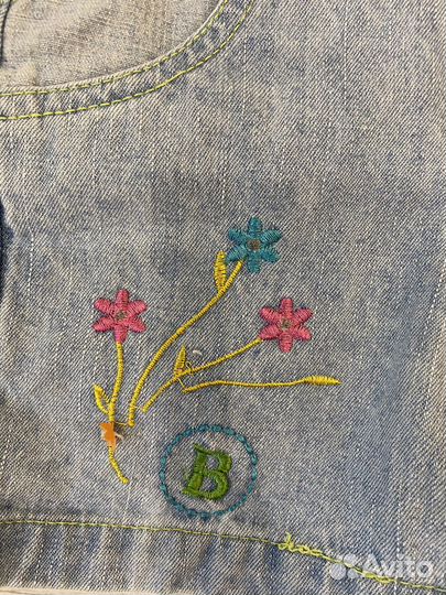 Джинсовый комбинезон для девочки 80
