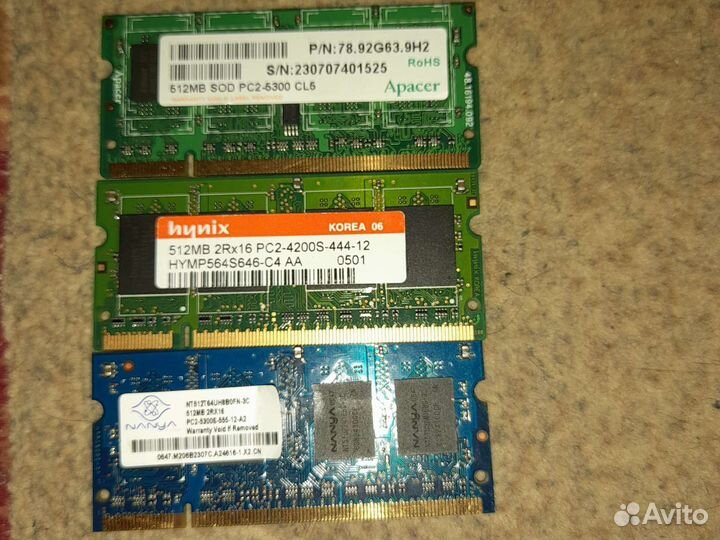 Оперативная память DDR3, DDR2, DDR