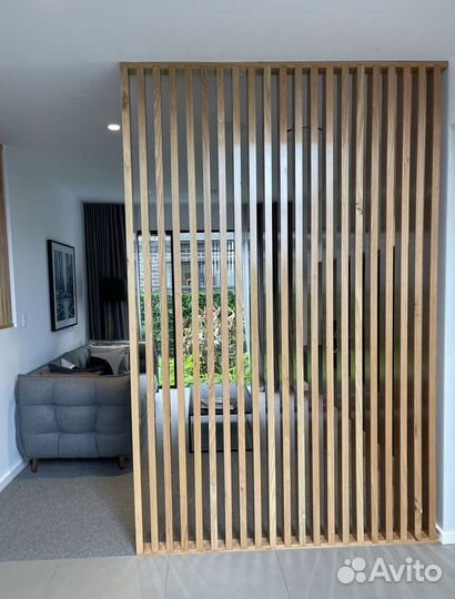 Перегородка декоративная из дерева