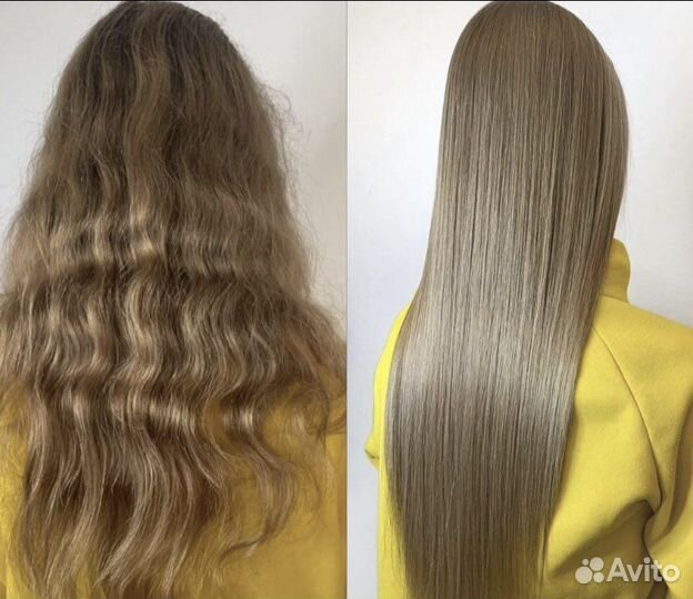 Кератиновое выпрямление волос