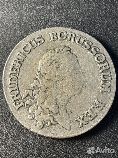 Пруссия 1 талер 1784 (рейхсталер )