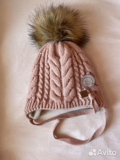 Шапка зимняя для девочки 50 52 новая