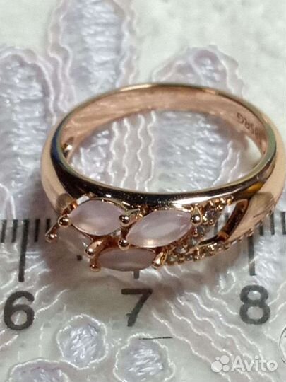 Золотой комплект с Сатиновым Цирконом