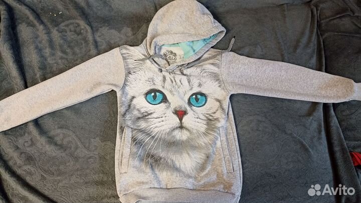 Худи утепленное с котикои