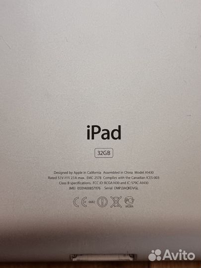 iPad 32gb На запчасти