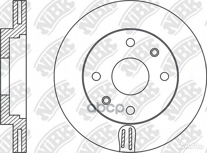 Диск тормозной hyun/KIA accent/RIO 05- перед.ве