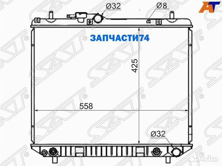 Радиатор Daihatsu Terios 97-06 / Terios Kid 98-06 / Toyota Cami 99-06,SAT