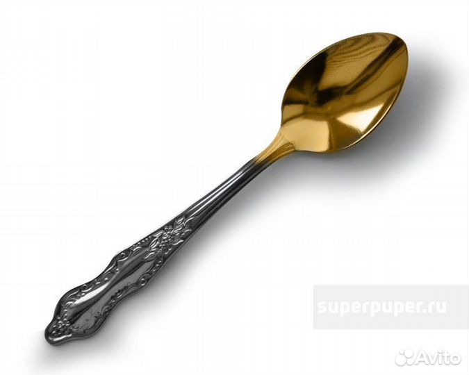 Ложки чайные золото и столовые Славянка М15