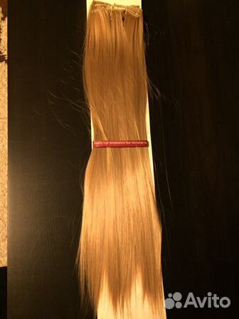 Волосы на клипсах канекалон блонд