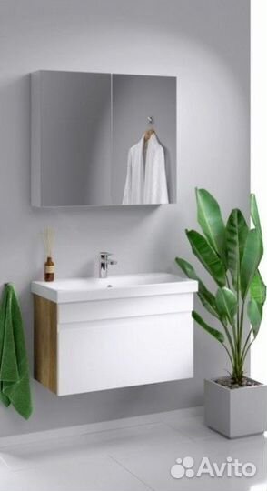 Тумба с раковиной Aqwella SMART SRT0108DB+UM-MOD80SL/1