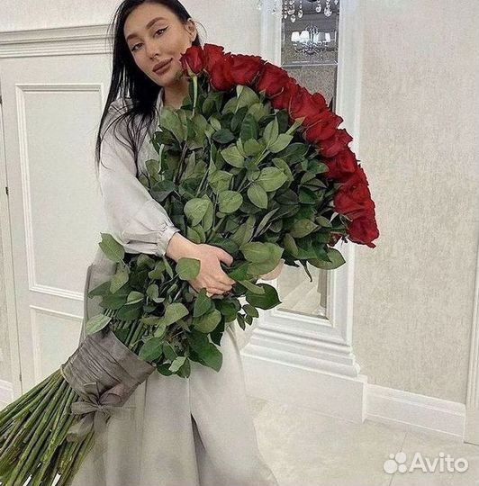 Высокие розы Букеты с доставкой