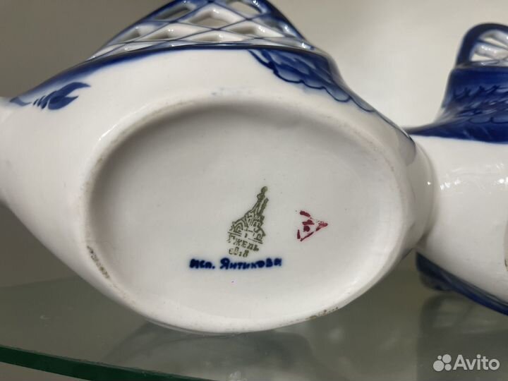 Конфетница гжель 