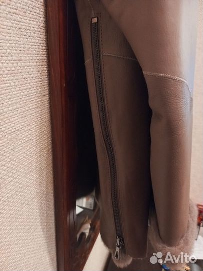 Турецкая, из натульной кожи дубленочка 50-54 раз