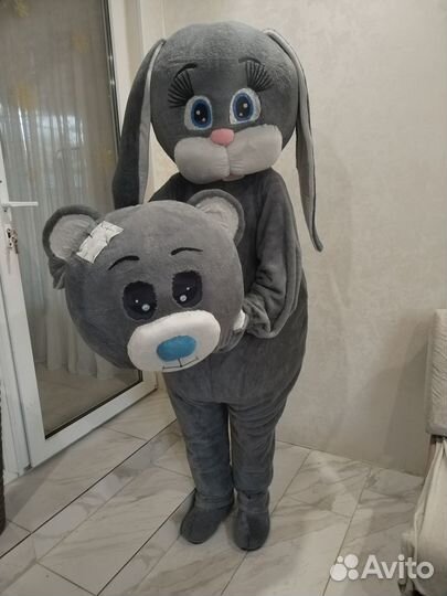 2в1 ростовая кукла Мишка Тедди Зайка Ляля