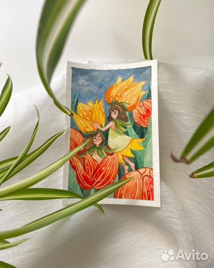 Цветочная акварель