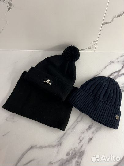 Детский комплект шапка снуд