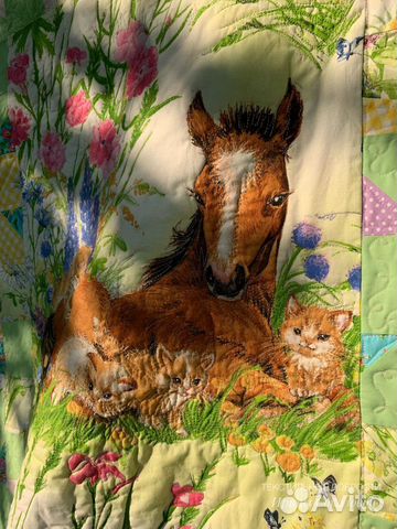 Покрывало стеганое, пэчворк, ручная работа