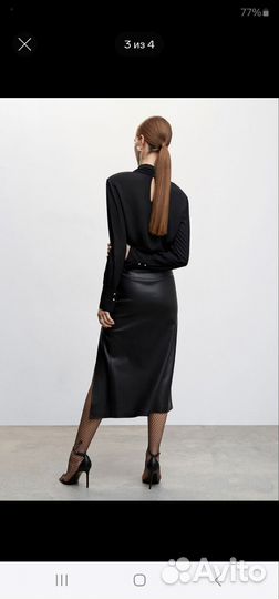 Юбка из экокожи Mango