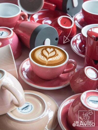 Кофейная пара Loveramics Egg 150 мл, цвет Berry (Ягодный), BOX