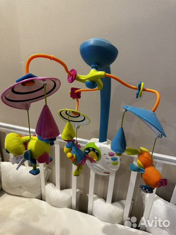 Мобиль на кроватку tiny love и ходунки