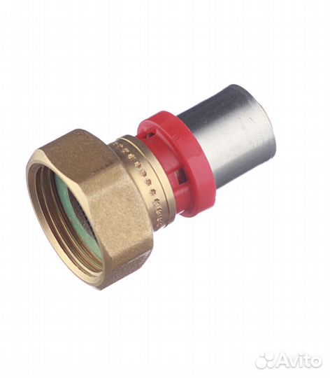 Соединитель прямой с накидной гайкой и плоской про