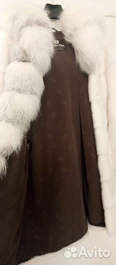 Шуба норковая с капюшоном