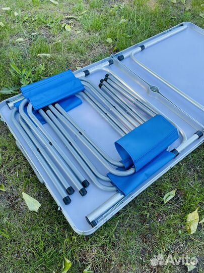 Стол складной походный + 4 стула