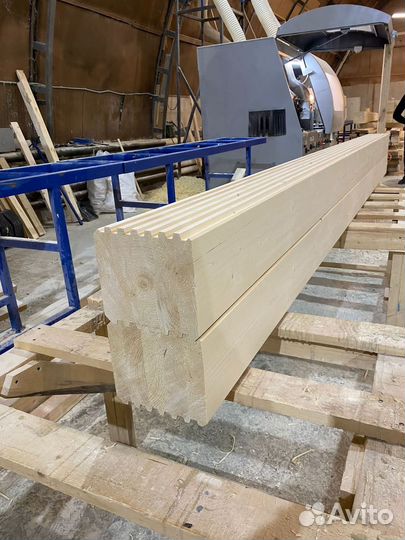 Сухой профилированный брус из сосны 150х200х6000