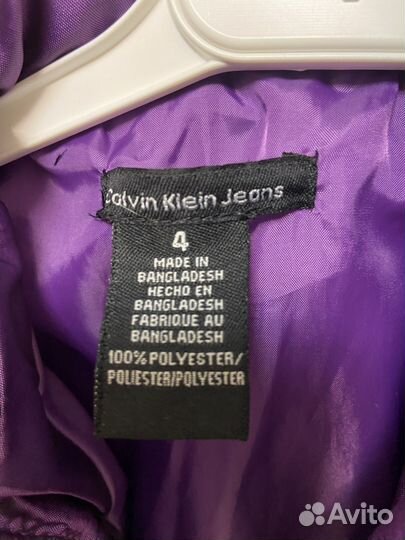 Стильная куртка Calvin Klein для девочки на весну