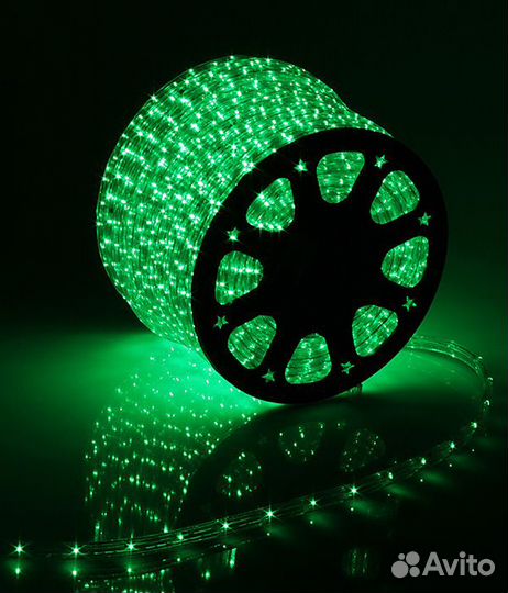 Зеленый дюралайт двухжильный