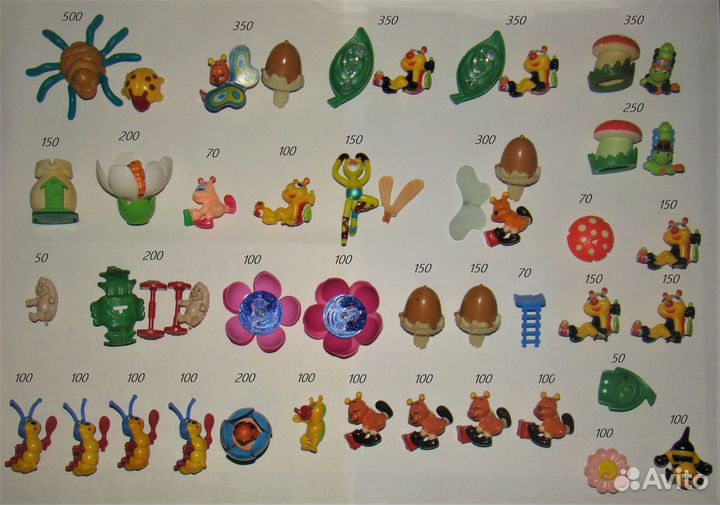 Детали киндер - дерево, ежики в домиках, др