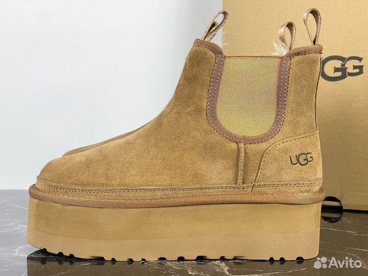 UGG Neumel Platform Chelsea Chestnut